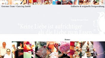 Site de gastronomia - serviço de festas