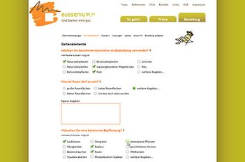 Online garden planning website