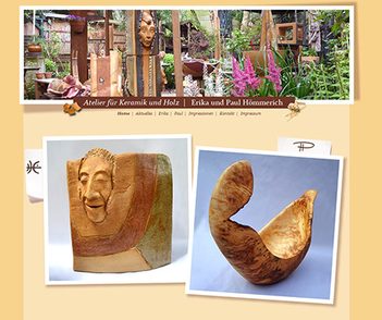 Website para Artistas - Arte de Madeira  e Barro