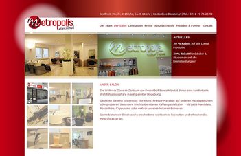 Site para estilista de cabelo