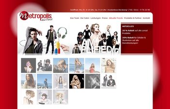Site para estilista de cabelo