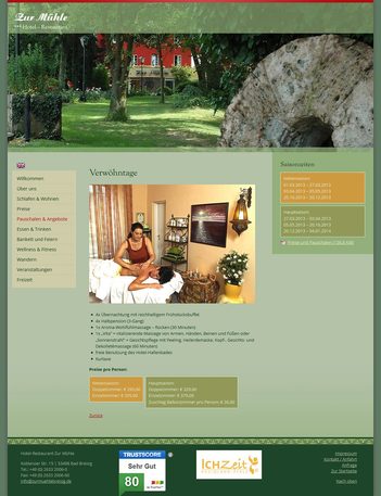 Website für Hotel - Restaurant
