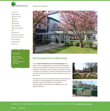 Webseite für Grundschule