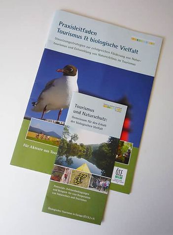Broschüre + Flyer für nachhaltigen Tourismus