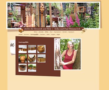 Website para Artistas - Arte de Madeira  e Barro
