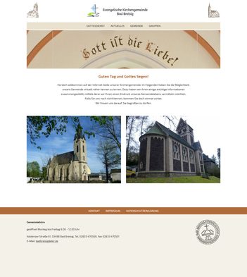 Website para congregação da igreja
